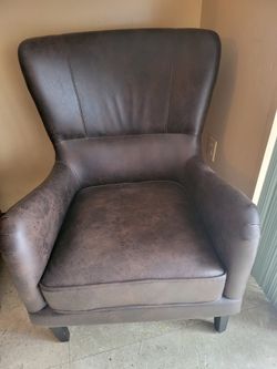 Leather brown couches