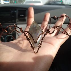 Labradorite Wire Wrapped Head Piece Renaissance 