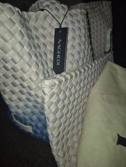 Naghedi Woven Medium Tote Bag St Barths