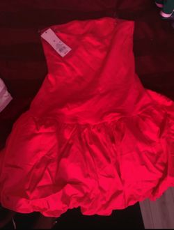 red rose tube dress.