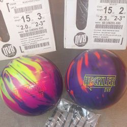 15LB Bundle - DV8 Heckler Hybrid & Solid Bowling Balls 