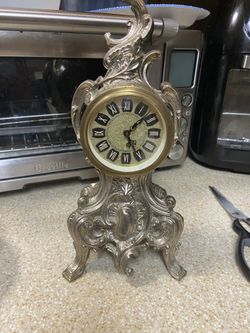 Vintage Louis XV Mantle Clock -working 