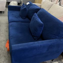 Sofa Couch Blue Navy 