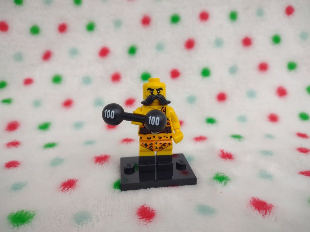 Lego Circus Strong Man Series 17 - 100 pound Weight CMF Minifigure