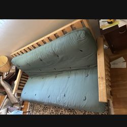 Wooden Futon Couch
