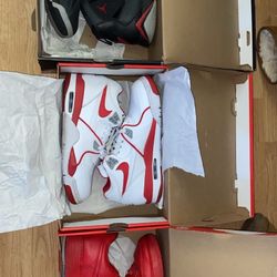 JORDANS AND A PAIR OF AIRFORCES