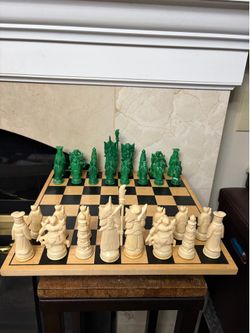 Vintage Asian Chess Set