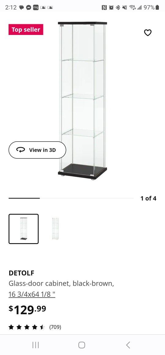Detof, Glass Display Shelf