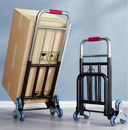 Brand New Stair Climbing Cart Dolly 330lbs Capacity Heavy Duty Folding Hand Truck Dolly 6 Wheels Aluminum