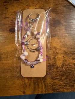 Purple keychain
