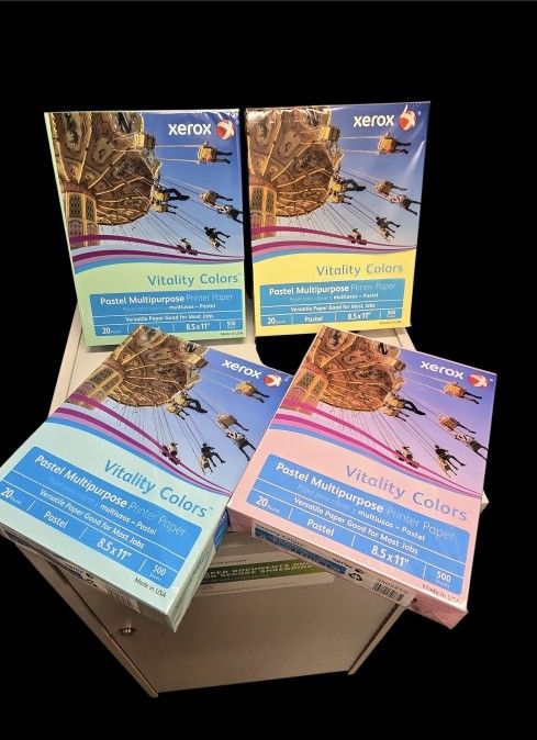 Xerox Multi-Color Copy Paper 4Reams Total***