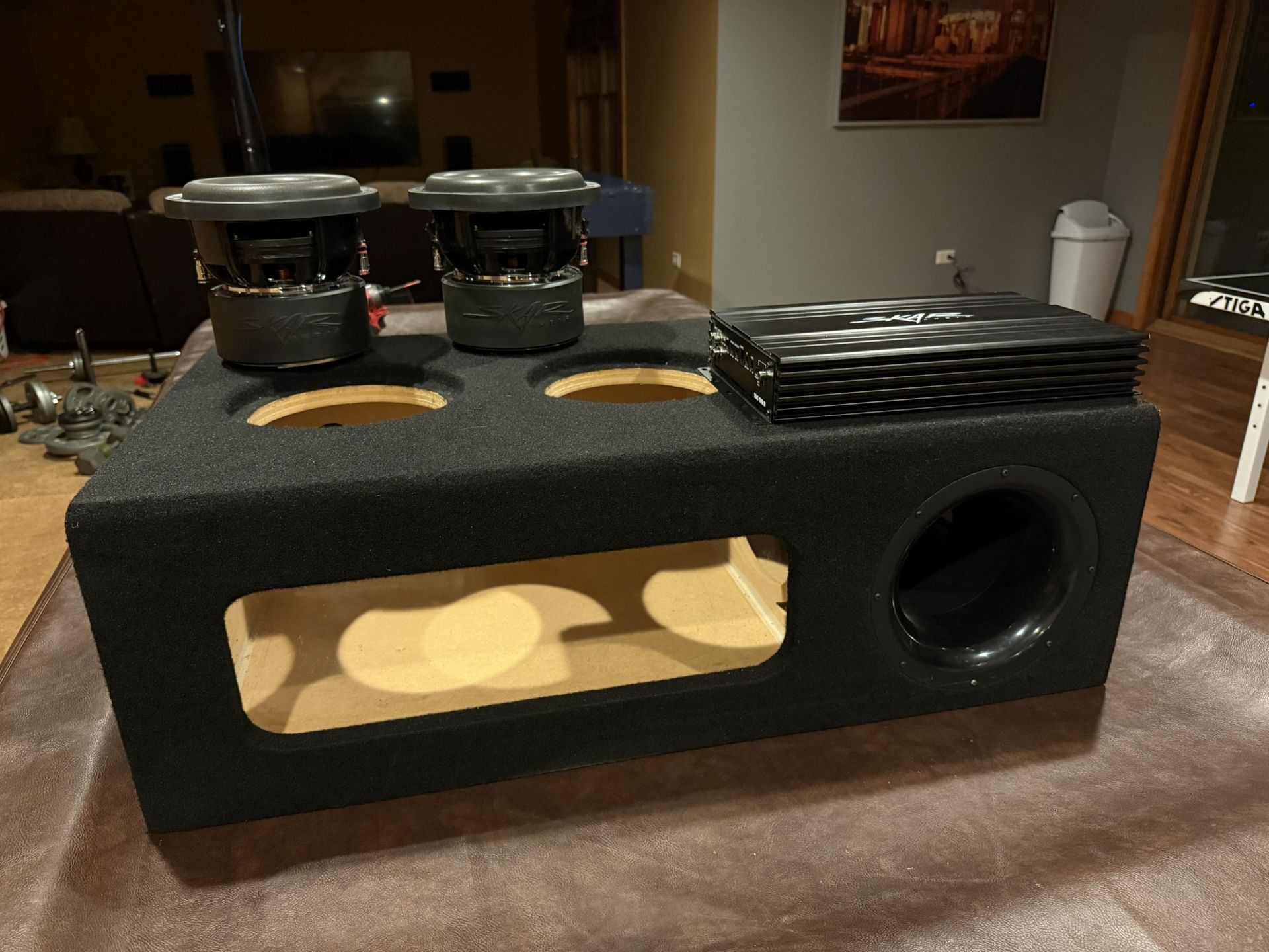 Skar Audio ZVX 8 v2 With Skv2 Amp Subwoofer Setup High End