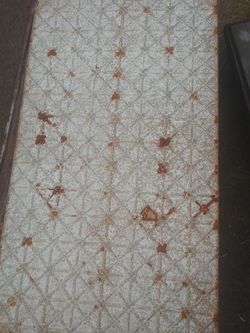 Antique Wall And Ceiling Metal Decoration Out Of A Manchin Or Old Hotel