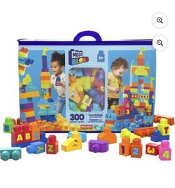 MEGA BLOKS Toy Blocks Even Bigger Building Bag with Storage (300 Pieces) for Toddler