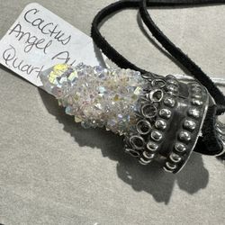 Cactus Angel Quarts Sterling Silver Pendant 