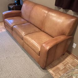 Leather Sofa And Recliner 