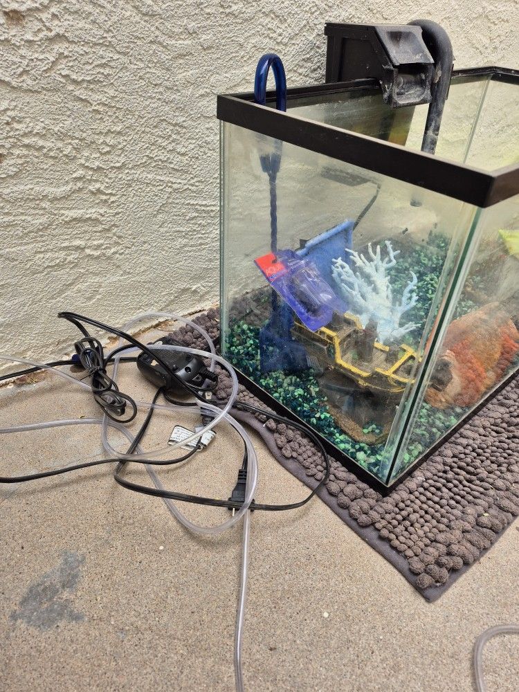 $60 40 GAL FISH TANK WITH ASSORIES