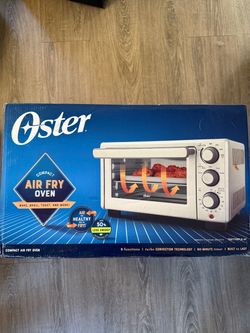 Silver Oster Compact Air Fryer and Toaster Oven