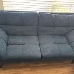 Futon - Mainstays Memory Foam Futon with 72" Blue