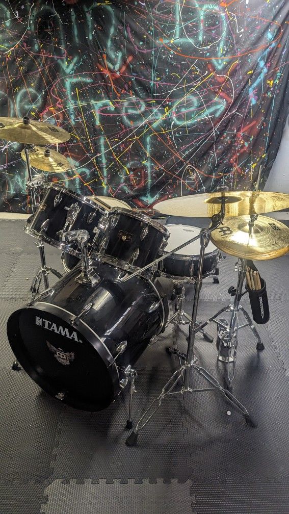 5 Piece Tama Imperialstar Drum Set