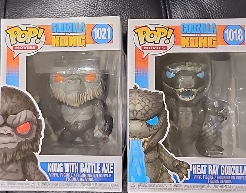 Funko Pop Godzilla VS Kong #1018 & #1021