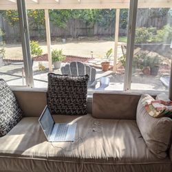 Beige Daybed With Pillows