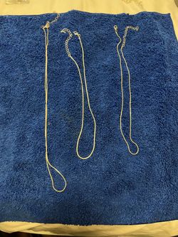 Silver necklaces