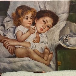 Breakfast In Bed Painting