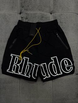 Rhude Black Swim Shorts