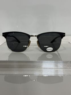 David Beckham 7057FS Matte Black Silver Metal Retro Sunglasses