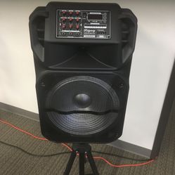 15 Inch Rechargeable Bluetooth Speaker/aux/fm/USB And SD Port/microphone For Karaoke/brand New!!