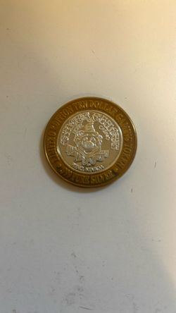 Limited Edition Ten Dollar Gaming Token Circus Circus Casino .999 Fine Silver
