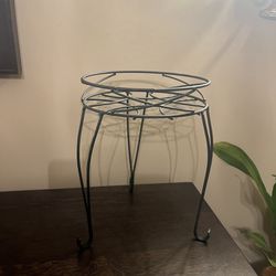 Black Metal Wire Plant Stand Houseplant Indoor Or Outdoor