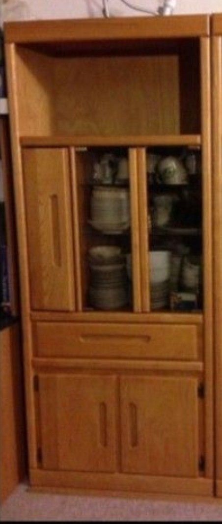 Cabinets Storage With Glass.