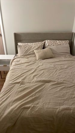 Queen Sized Bed Frame with Mattress