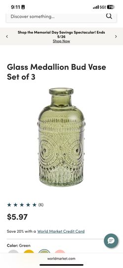 Brand New SAGE BUD Vases