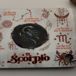 Horoscope Zodiac Sign Keychain,  Scorpio 