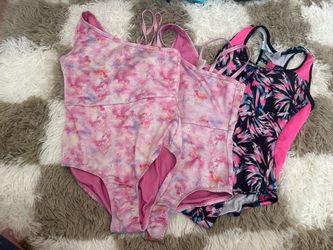 Gymnastics Leotards Short Sleeve Size 7/8 Lot Of 3