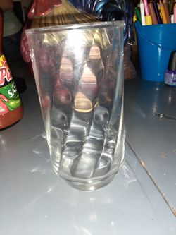 8 pc crystal clear glass set