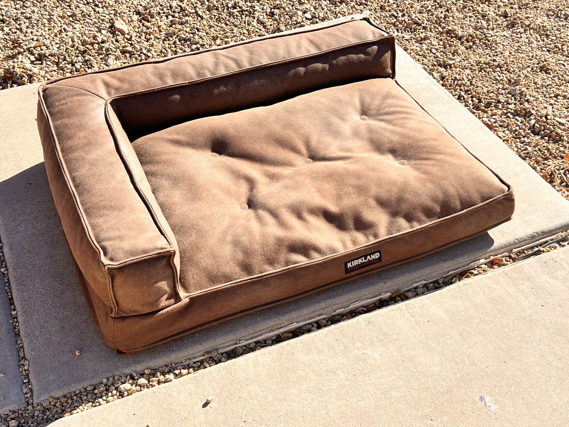 Kirkland Brown Medium Dog Bed (34” x 27”)