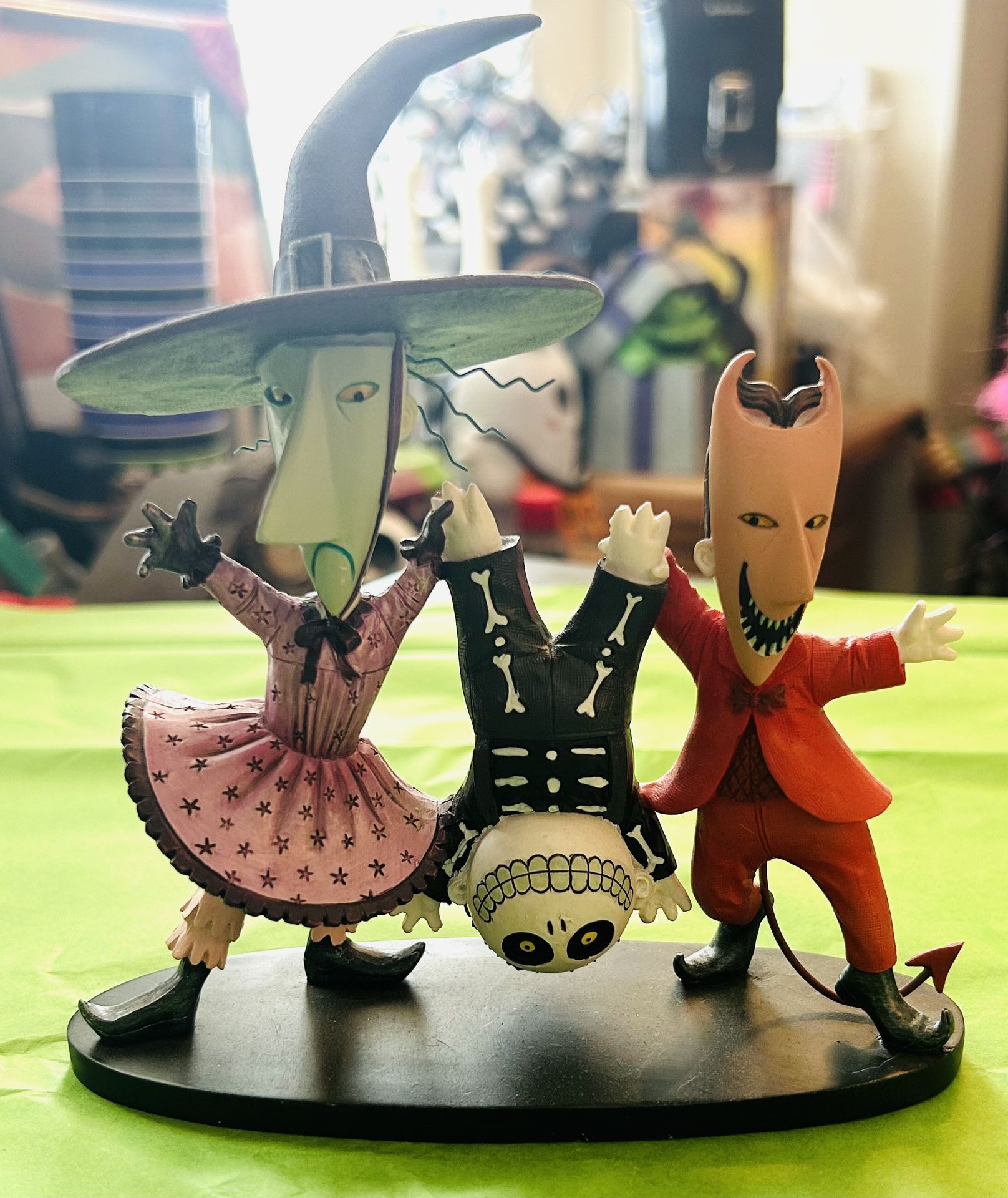 The Nightmare Before Christmas Lock Shock and Barrel Figurine (contact info removed) by Disney Showcase (Retails For $90, See Last Pic)