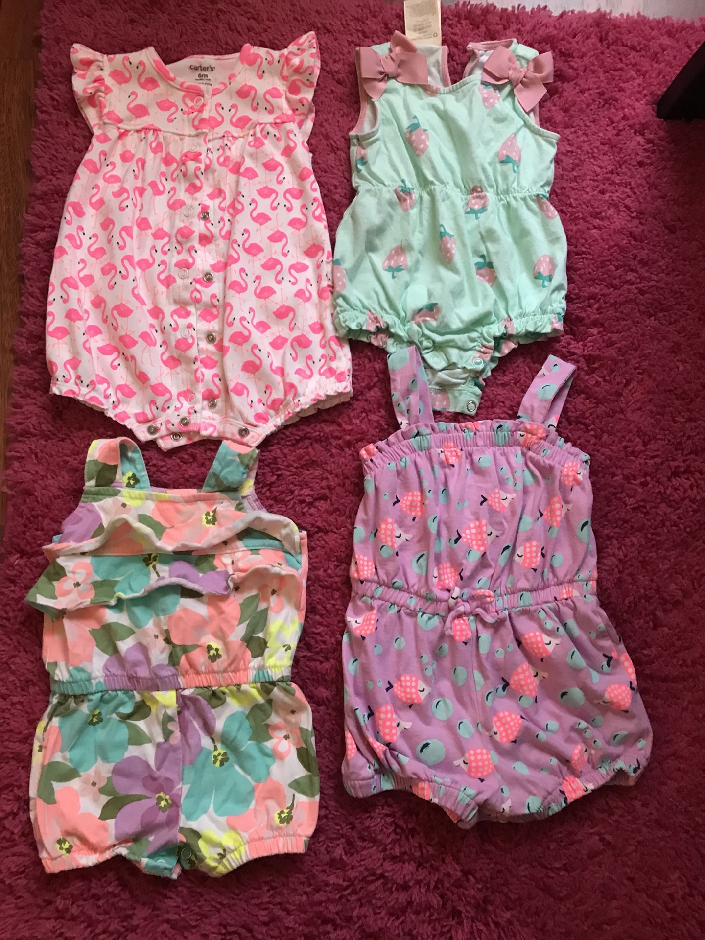 8 ROMPERS FOR BABYGIRL.