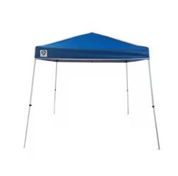 Z-Shade 10-ft x 10-ft Rectangle White steel frame with blue fabric top Pop-up canopy