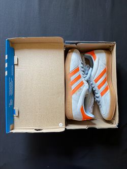 Adidas Gazelle Sneakers Light Blue Orange Size 9.5 Men’s