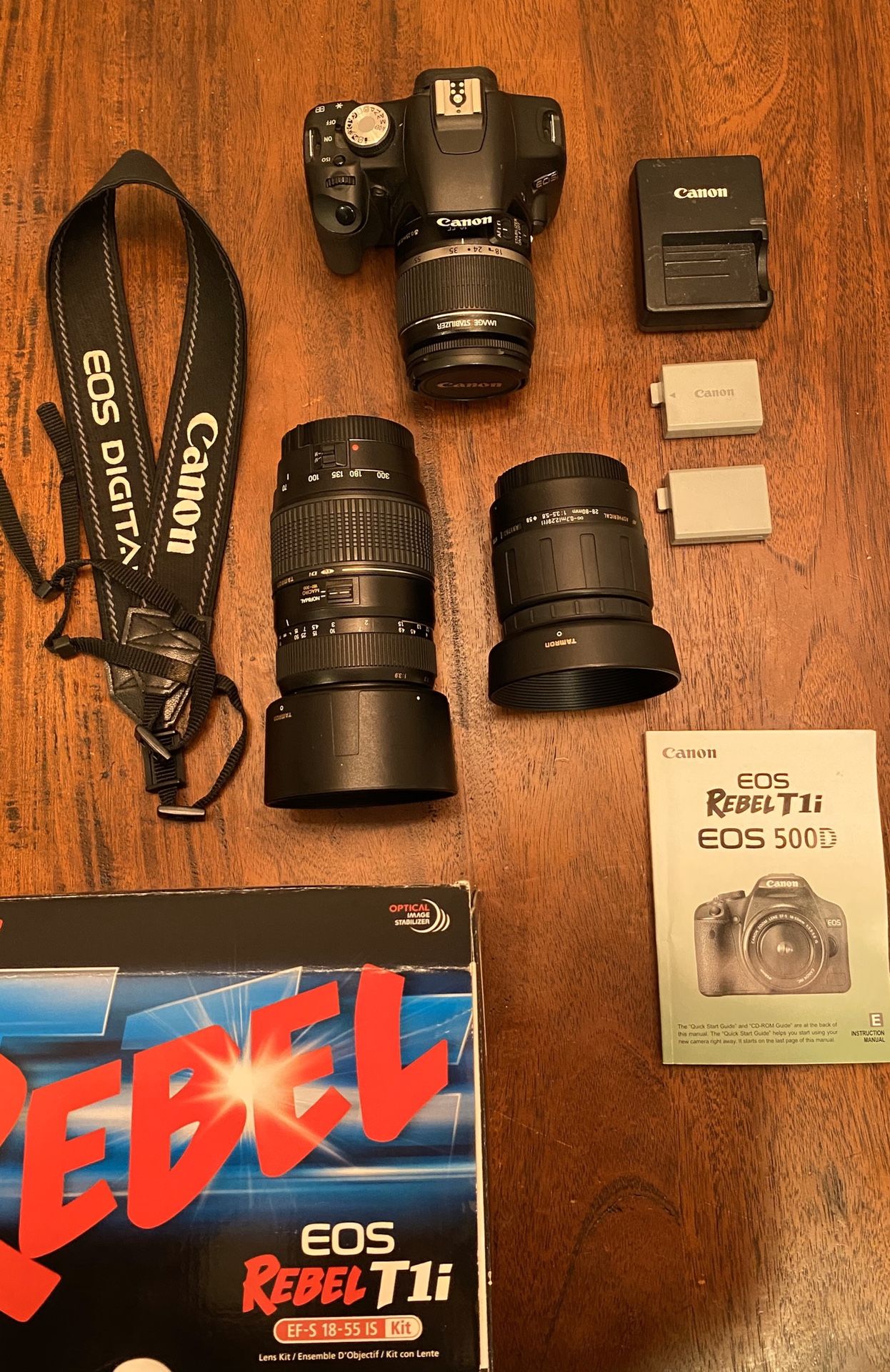 Canon Rebel T1i with Lenses