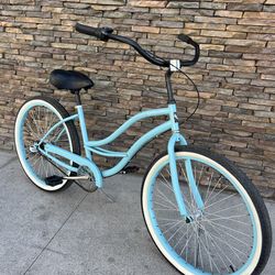 Freedom Cycles 3 Speed 26 inch Beach Cruiser Baby Blue