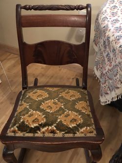 Antique rocking chair.