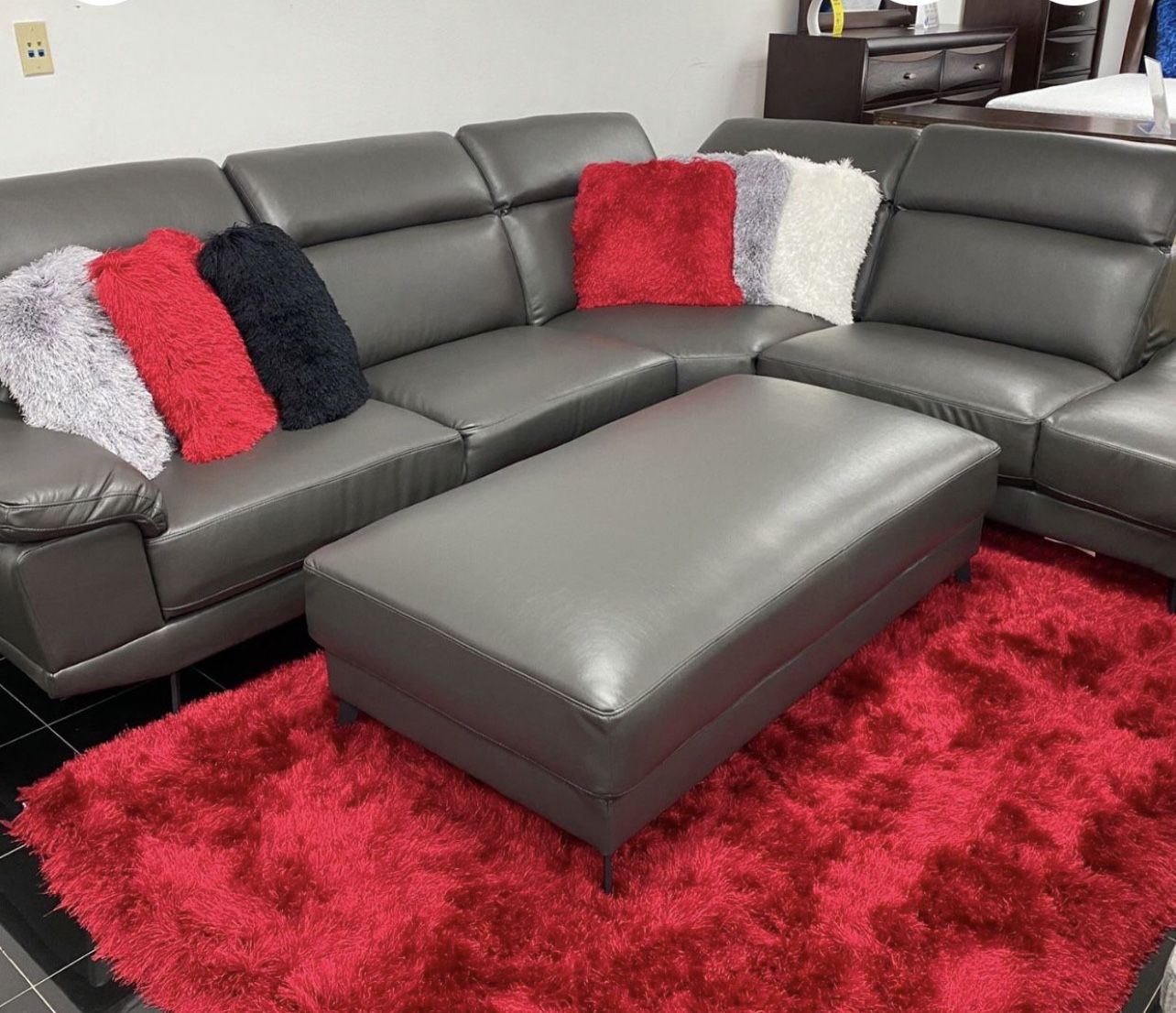 COMFY NEW RIO SECTIONAL SOFA AND OTTOMAN SET ON SALE ONLY $1299. IN STOCK SAME DAY DELIVERY π FINANCING AVAILABLE