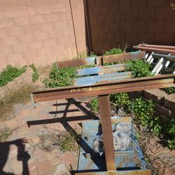 Metal Tank Holder And 3 Full Tanks