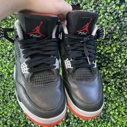 Pre Owned Jordan 4 Reimagined Bred Sz 11